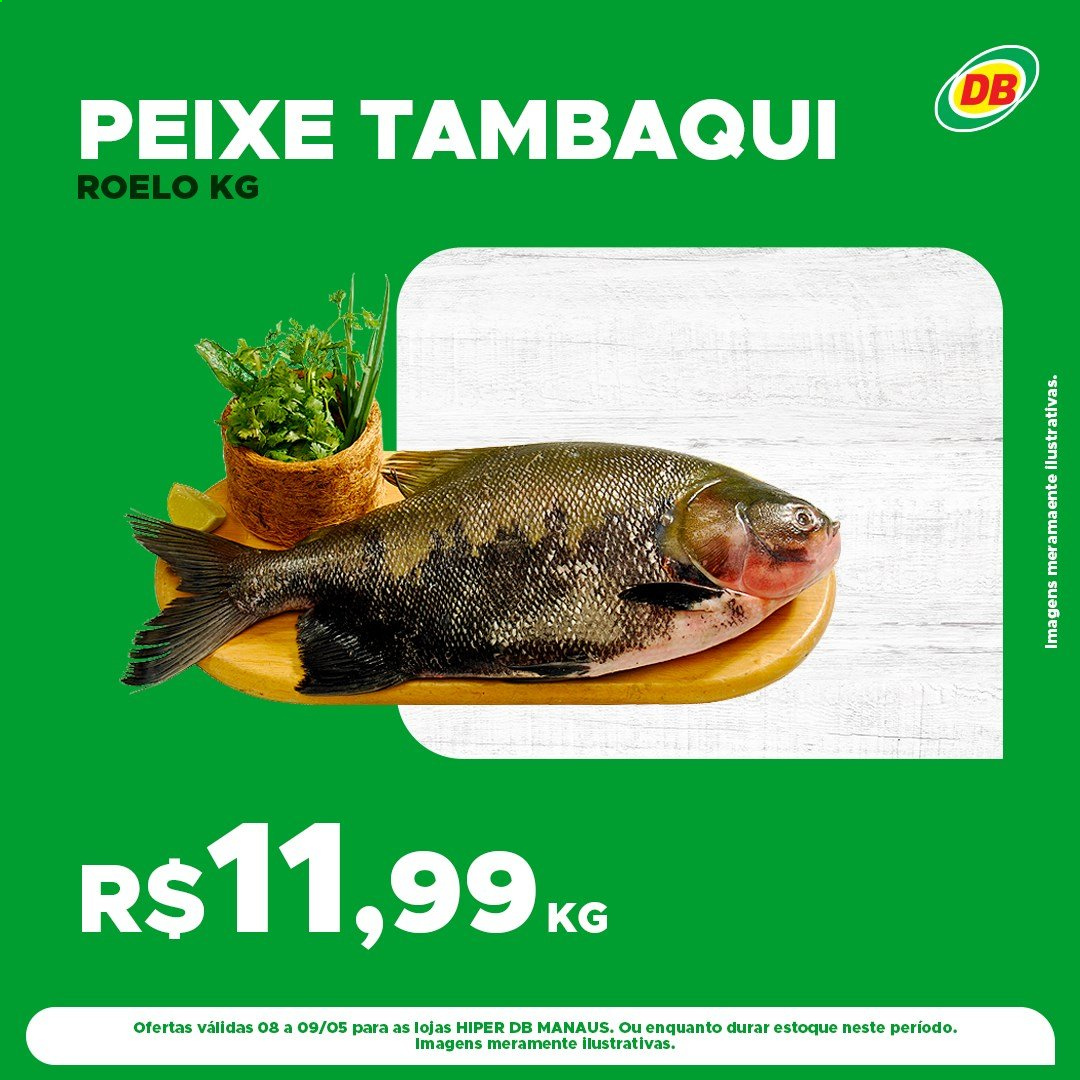 thumbnail - Folheto DB Supermercados - 08/05/2021 - 09/05/2021 - Produtos em promoção - tambaqui, peixe. Página 2.