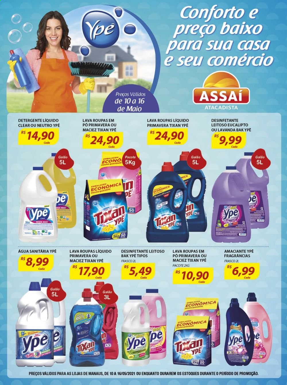 Folheto Assaí Atacadista - 10/05/2021 - 16/05/2021. Página 1
