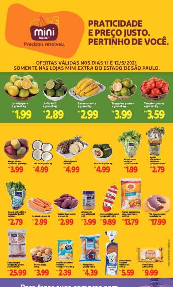Folheto Mini Extra - 11.05.2021 - 12.05.2021.