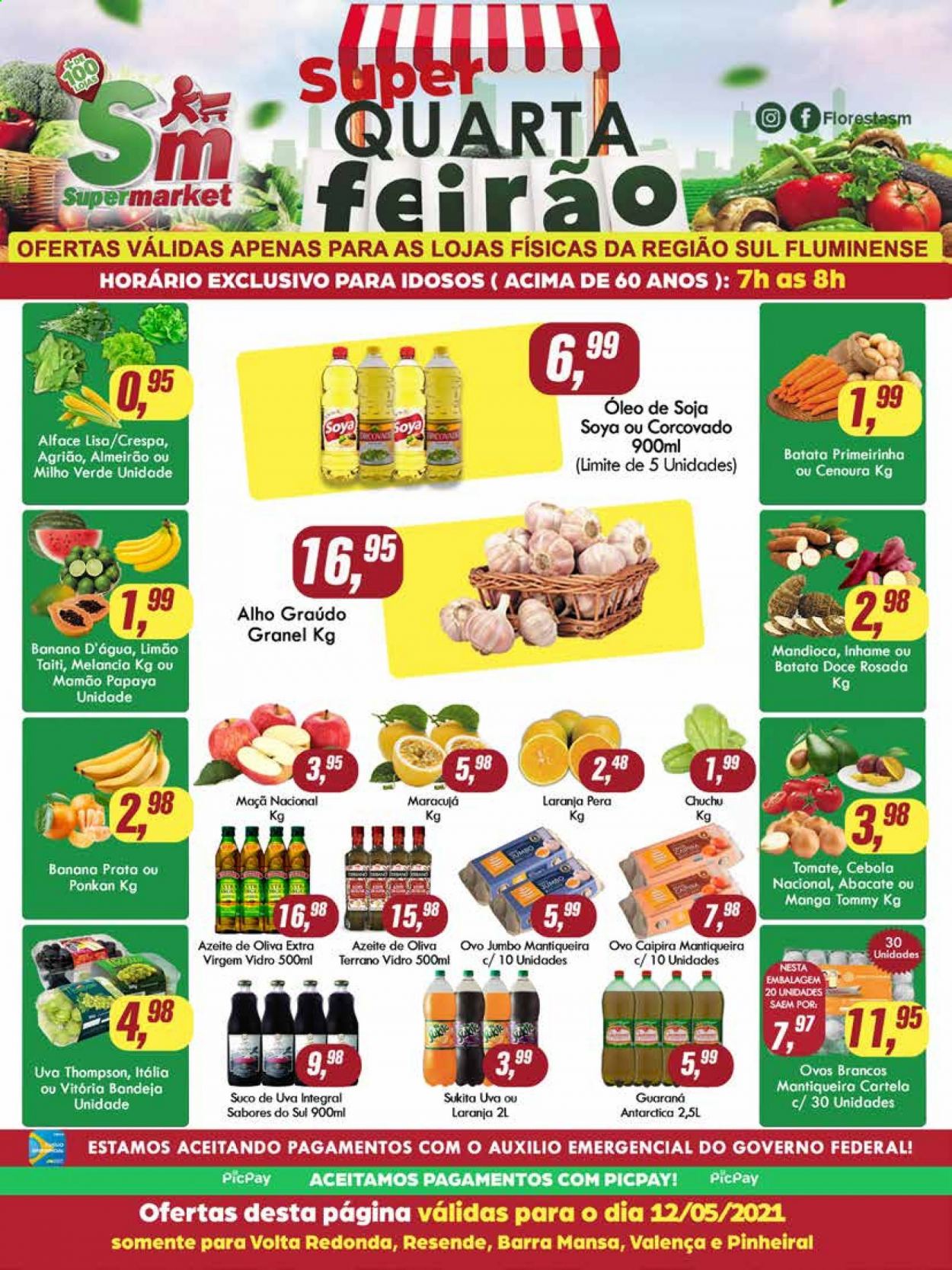 Folheto Rede Supermarket - 12/05/2021 - 12/05/2021. Página 1