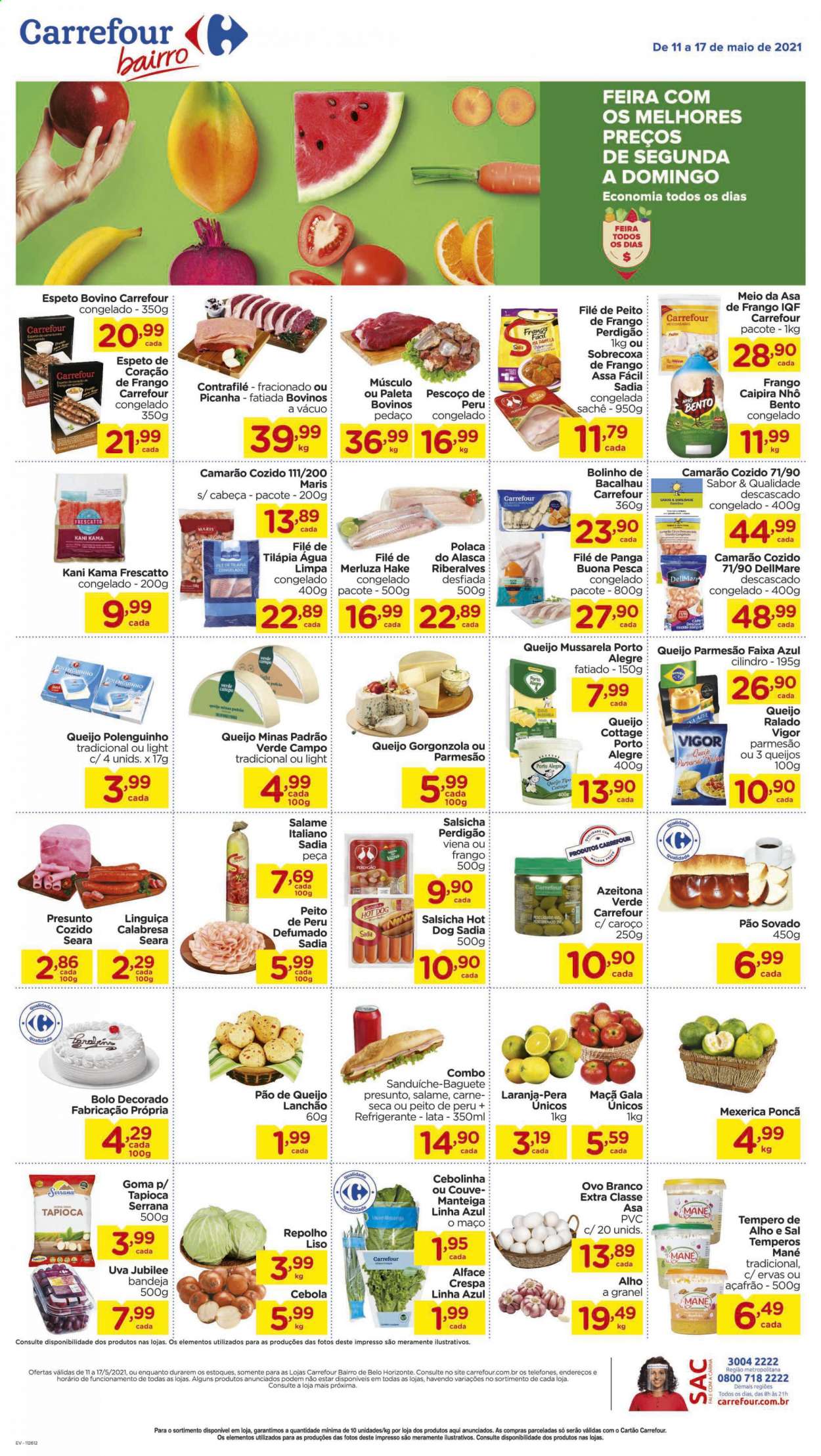 Folheto Carrefour Bairro - 11/05/2021 - 17/05/2021. Página 1
