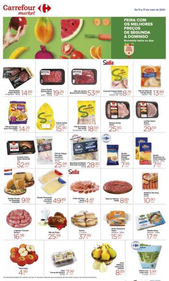 Folheto Carrefour Market - 11.05.2021 - 17.05.2021.