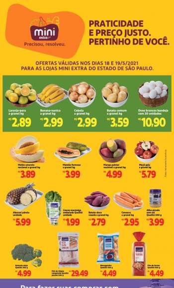 Folheto Mini Extra - 18.05.2021 - 19.05.2021.