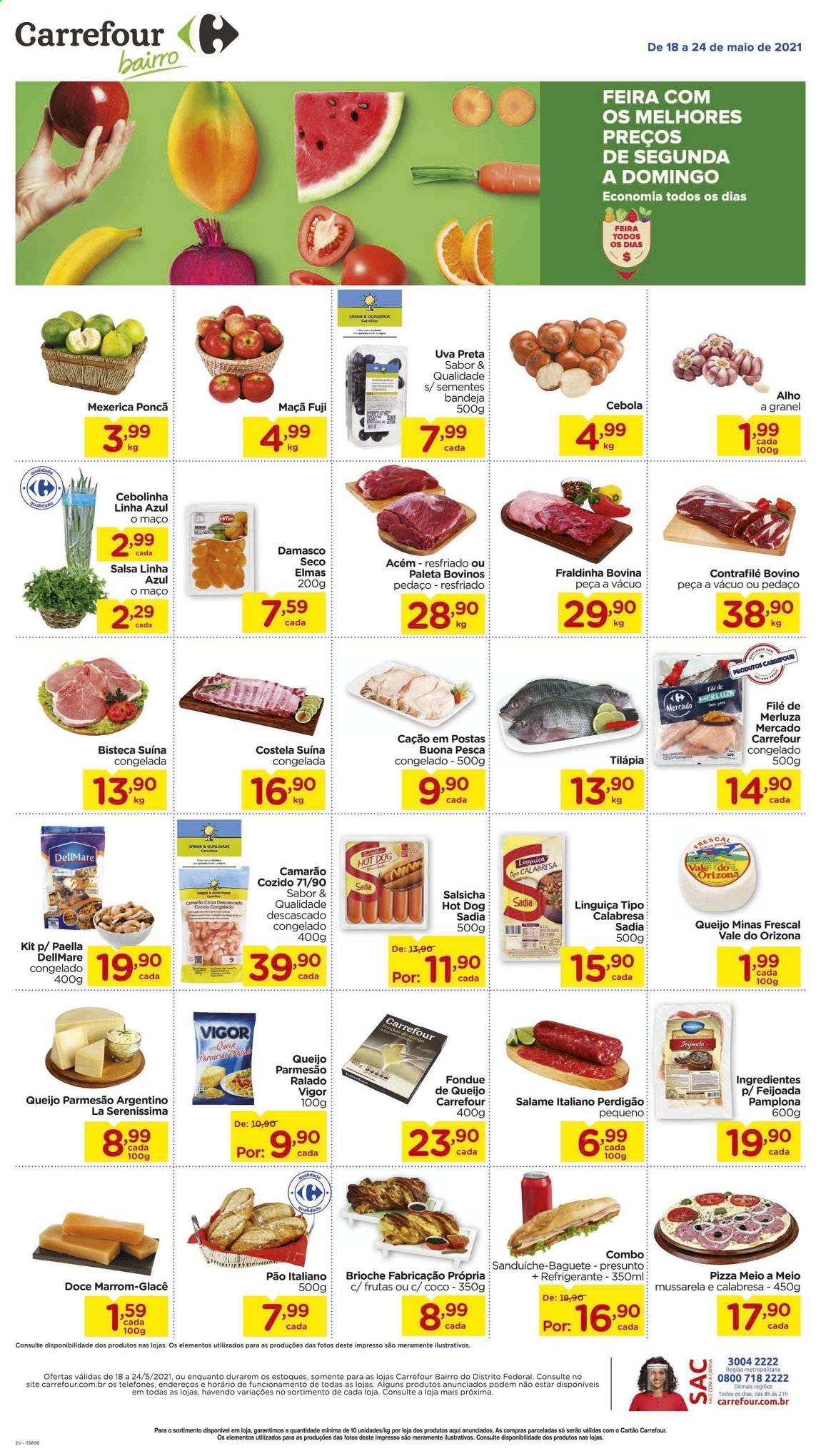 Folheto Carrefour Bairro - 18/05/2021 - 24/05/2021. Página 1