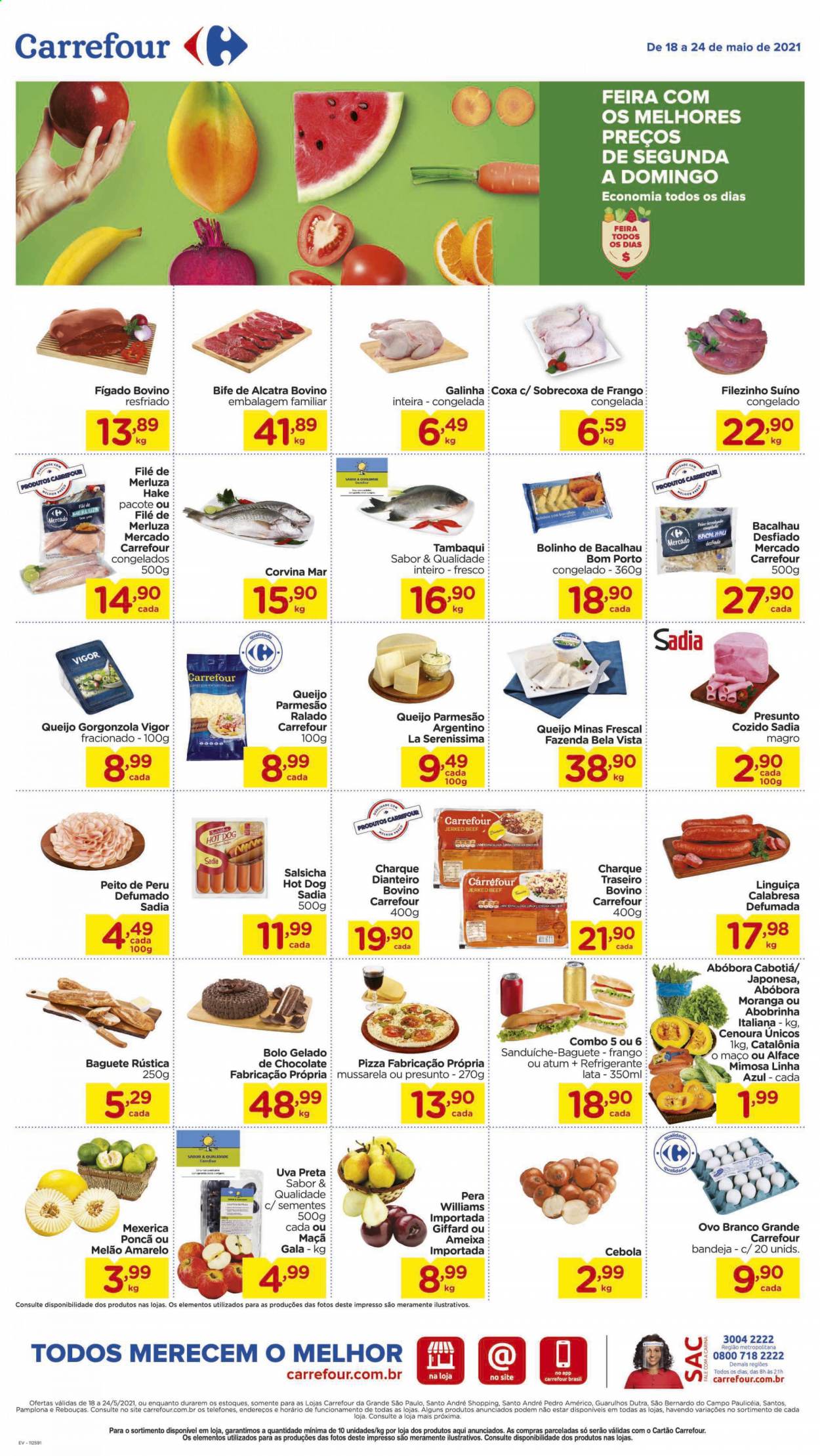 Folheto Carrefour Hiper - 18/05/2021 - 24/05/2021. Página 1