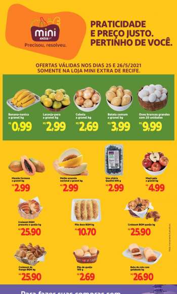 Folheto Mini Extra - 25.05.2021 - 26.05.2021.
