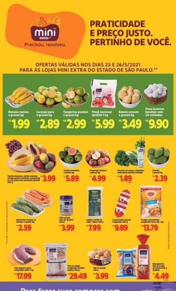Folheto Mini Extra - 25.05.2021 - 26.05.2021.