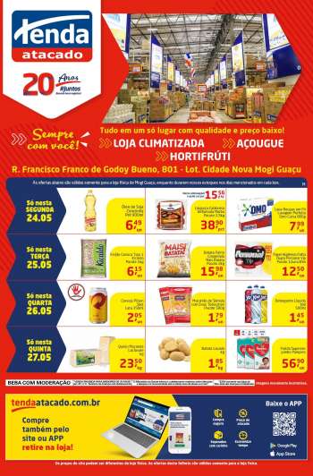 Folheto Tenda Atacado - 24.05.2021 - 27.05.2021.