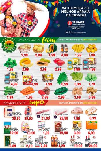 Folheto Shibata Supermercados - 26.05.2021 - 31.05.2021.