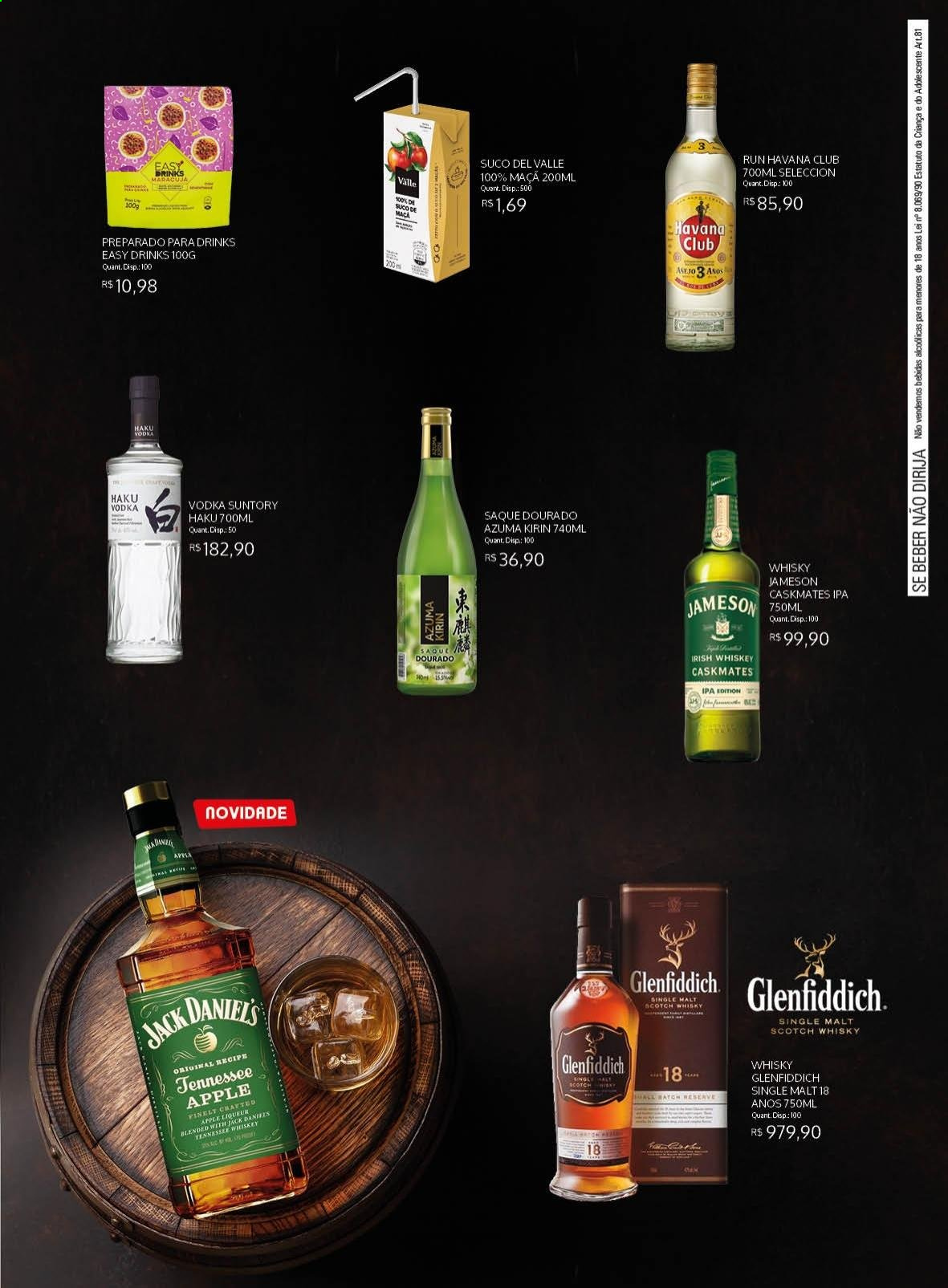 thumbnail - Folheto Bistek Supermercados - 26/05/2021 - 29/06/2021 - Produtos em promoção - suco, Jameson, vodka, whiskey, scotch whisky. Página 5.
