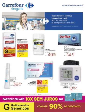 Folheto Carrefour Drogaria - 01.06.2021 - 30.06.2021.
