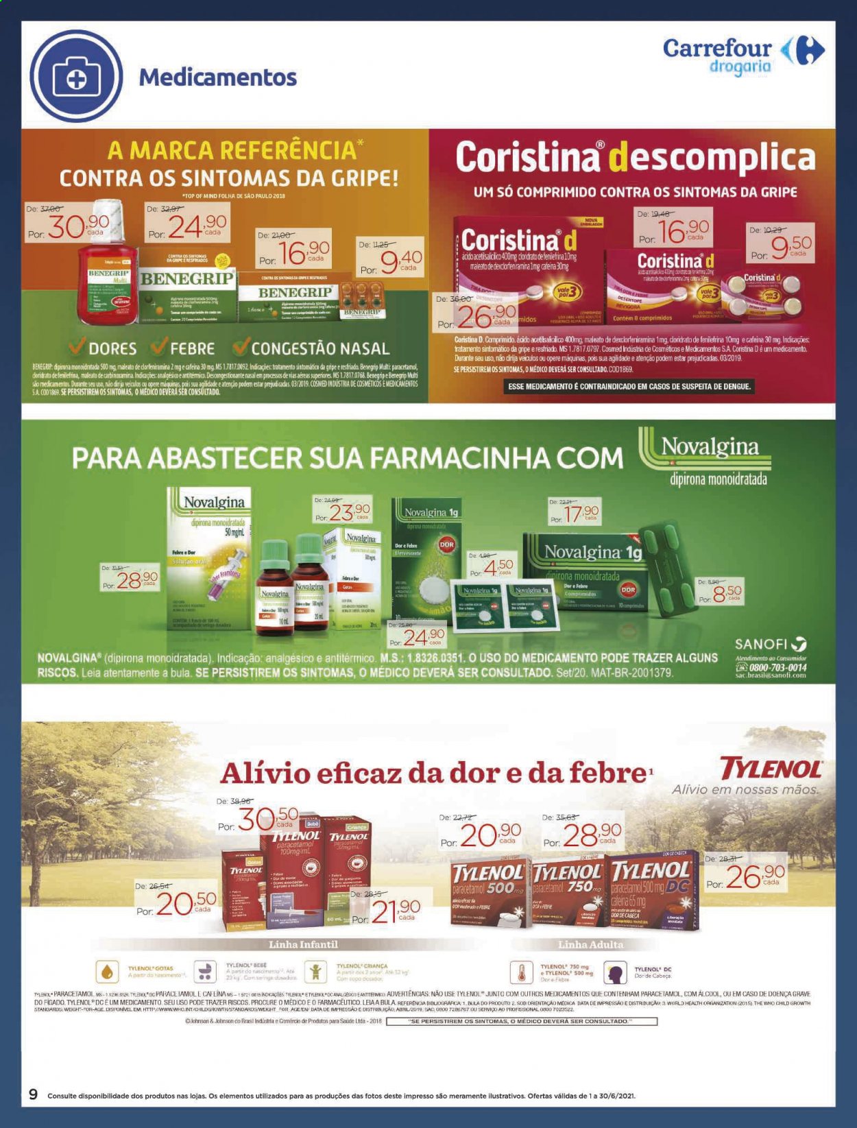 Folheto Carrefour Drogaria - 01/06/2021 - 30/06/2021. Página 9