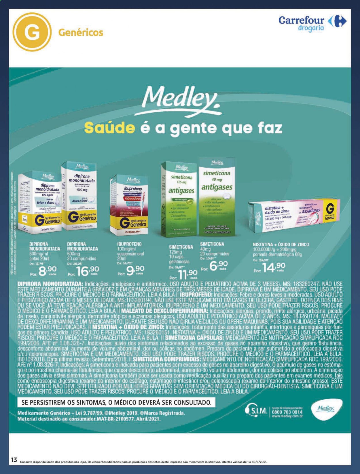 Folheto Carrefour Drogaria - 01/06/2021 - 30/06/2021. Página 13