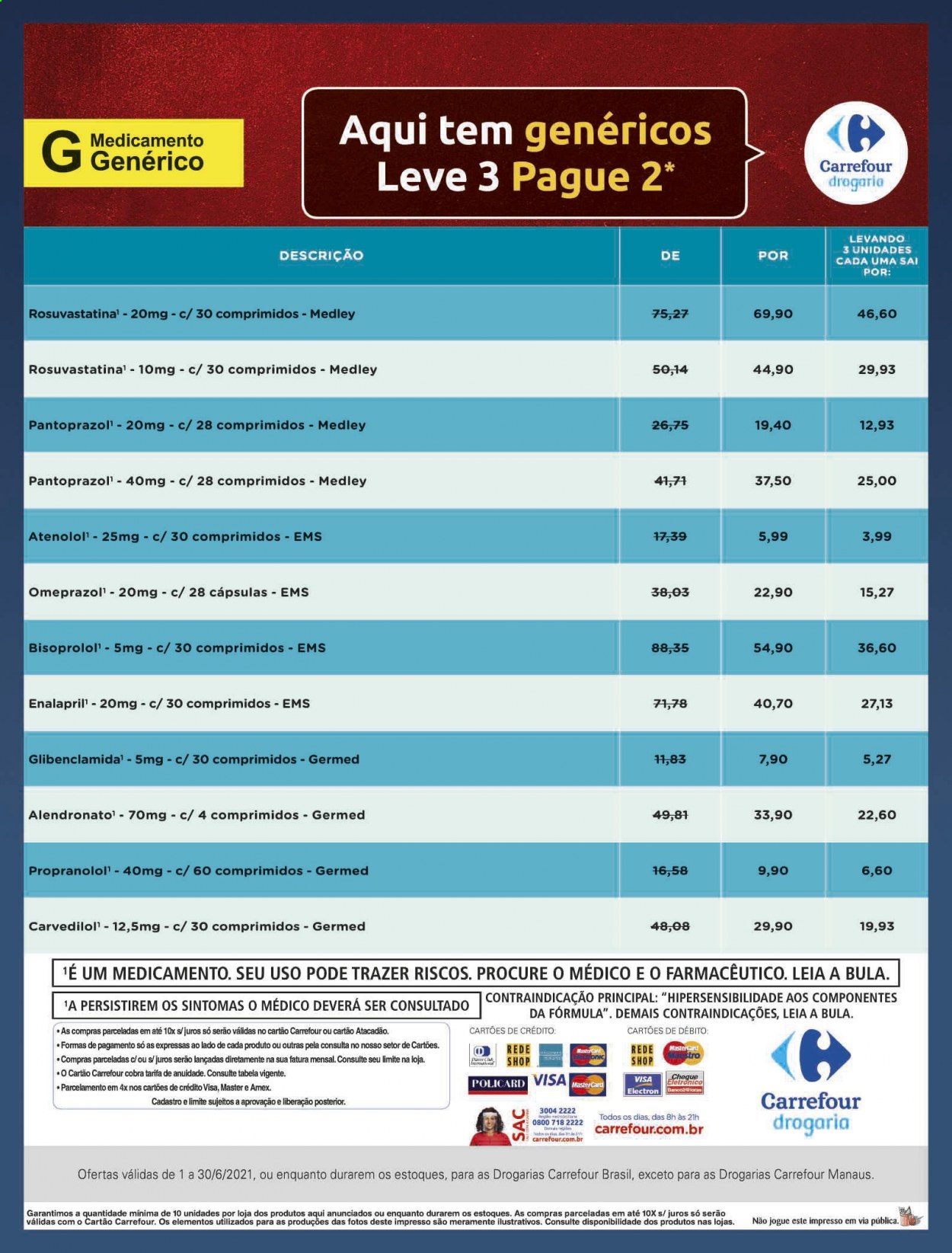 Folheto Carrefour Drogaria - 01/06/2021 - 30/06/2021. Página 16