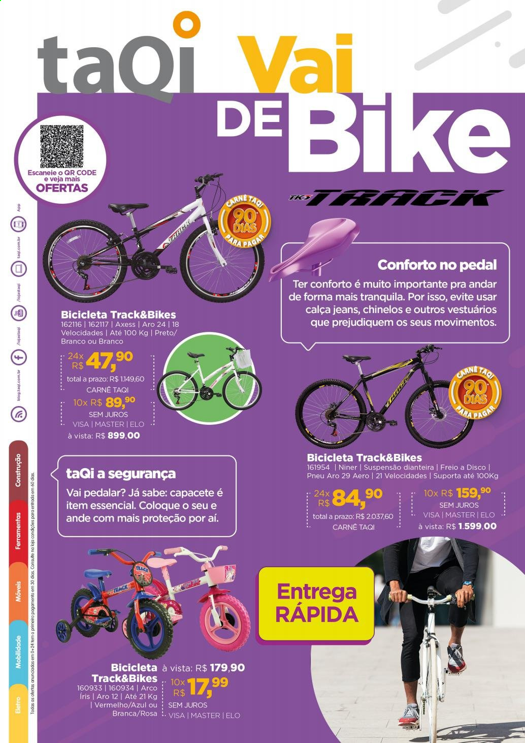 thumbnail - Folheto taQi - 01/06/2021 - 06/06/2021 - Produtos em promoção - bicicleta, capacete. Página 1.