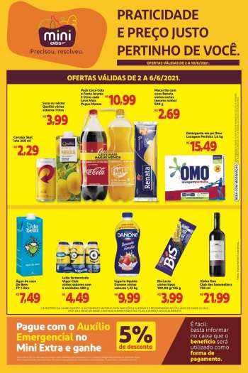 Folheto Mini Extra - 02.06.2021 - 10.06.2021.