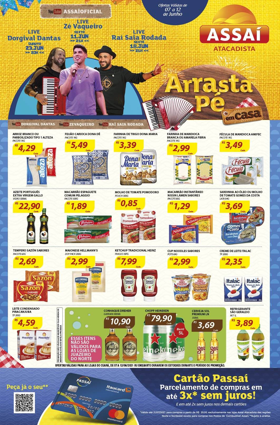 Folheto Assaí Atacadista - 07/06/2021 - 12/06/2021. Página 1