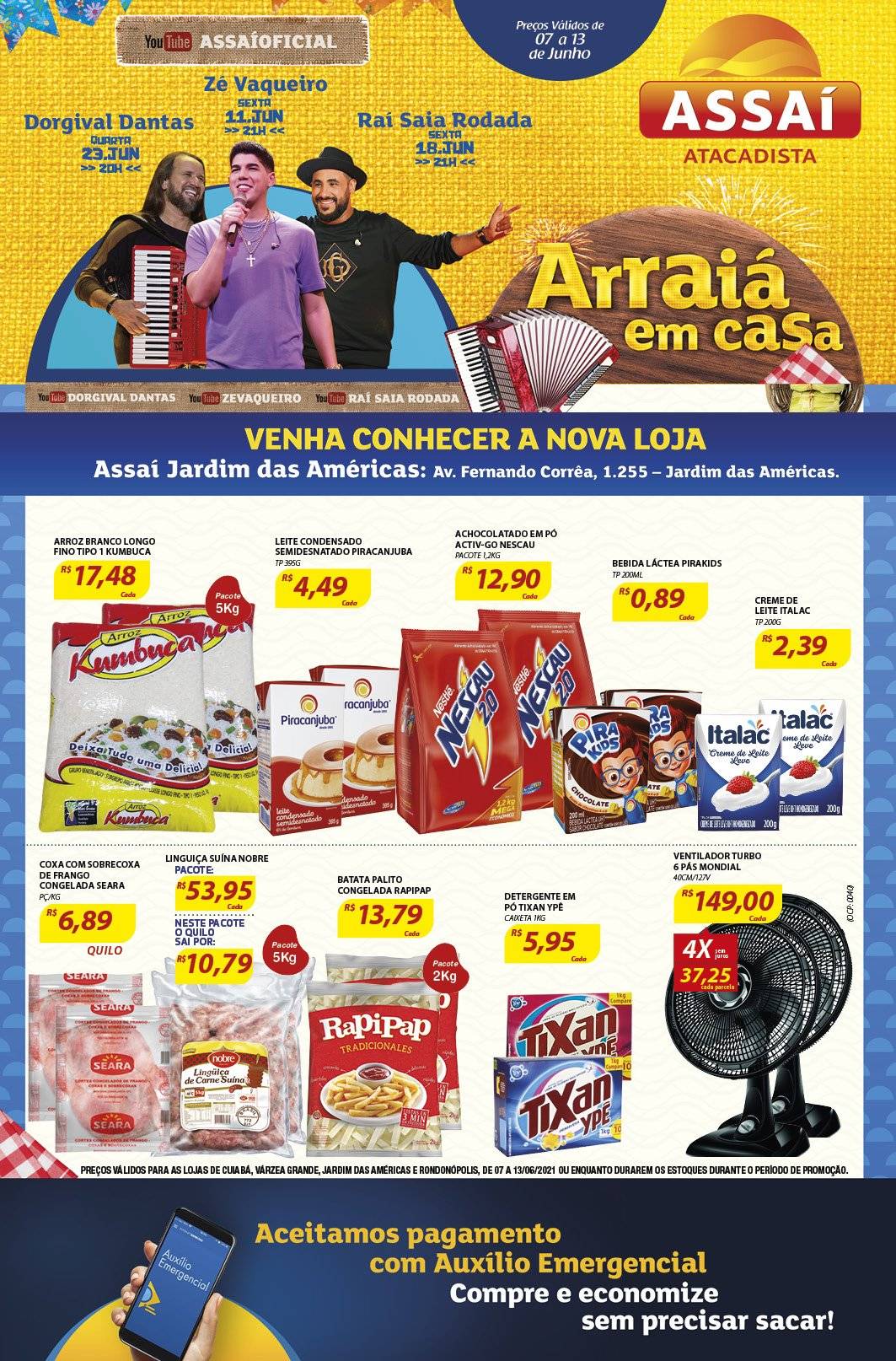 Folheto Assaí Atacadista - 07/06/2021 - 13/06/2021. Página 1