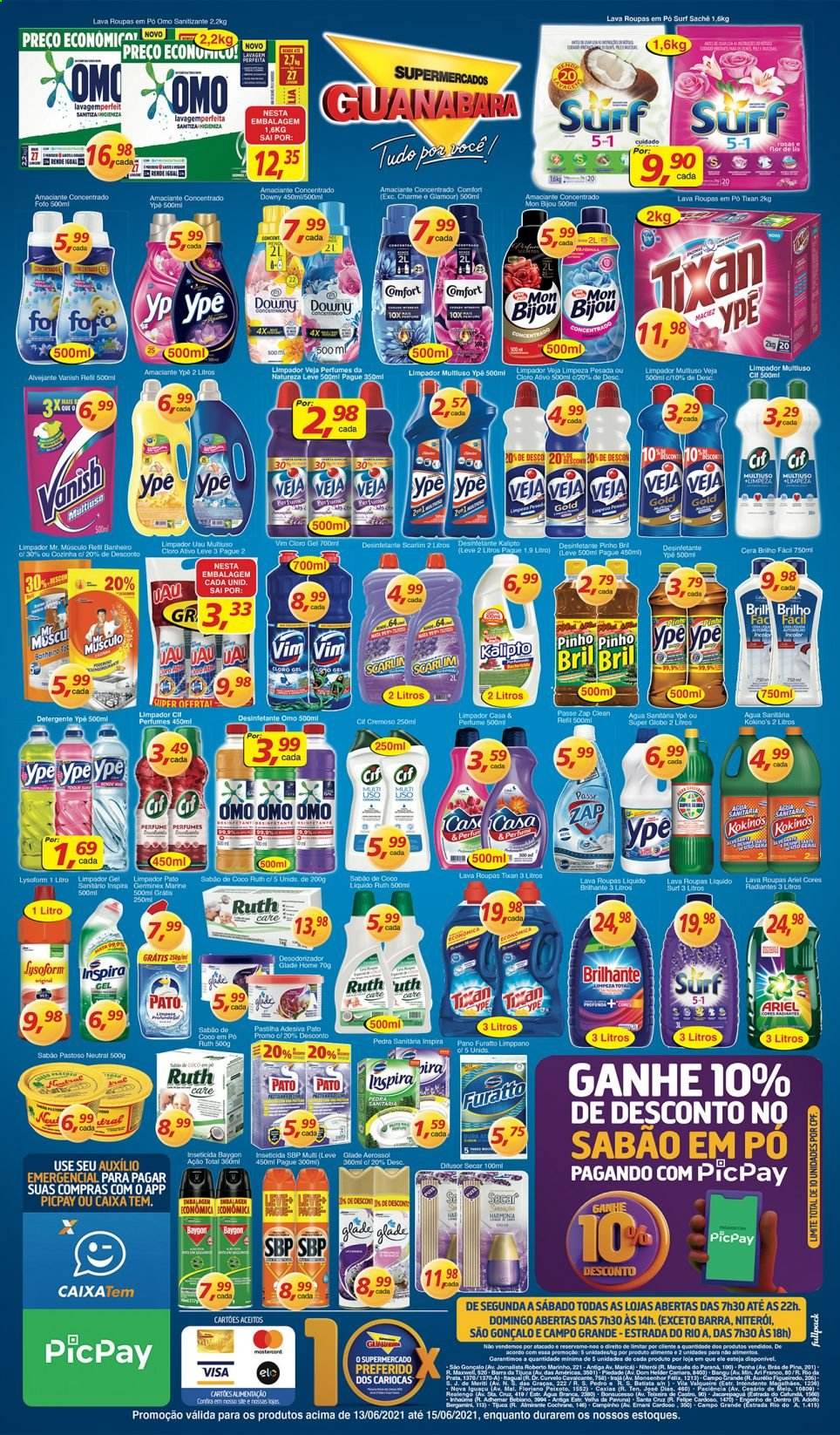 Folheto Supermercados Guanabara - 13/06/2021 - 15/06/2021. Página 12
