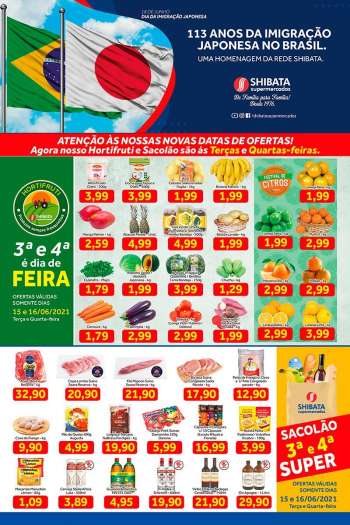 Folheto Shibata Supermercados - 15.06.2021 - 21.06.2021.