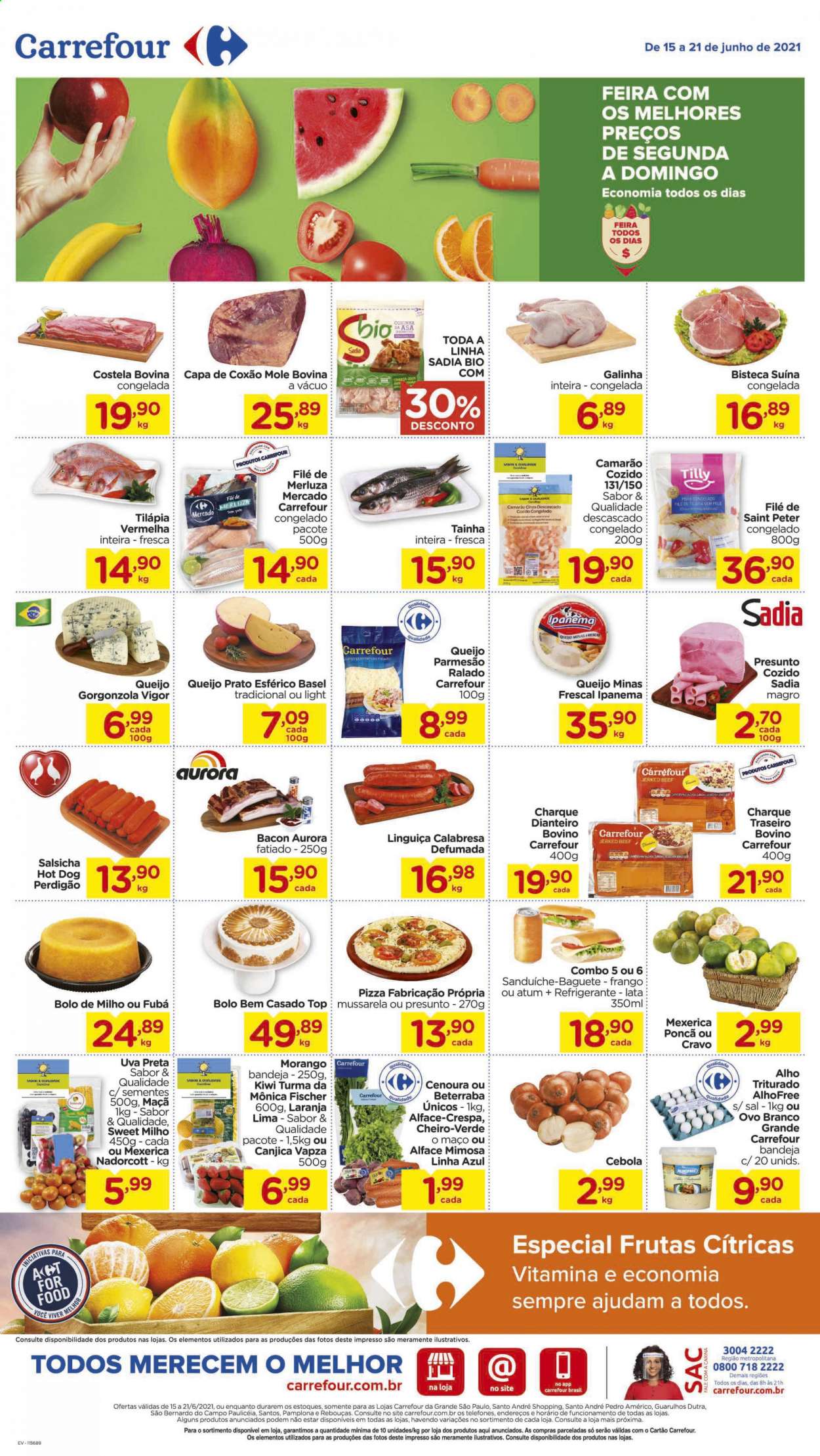 Folheto Carrefour Hiper - 15/06/2021 - 21/06/2021. Página 1