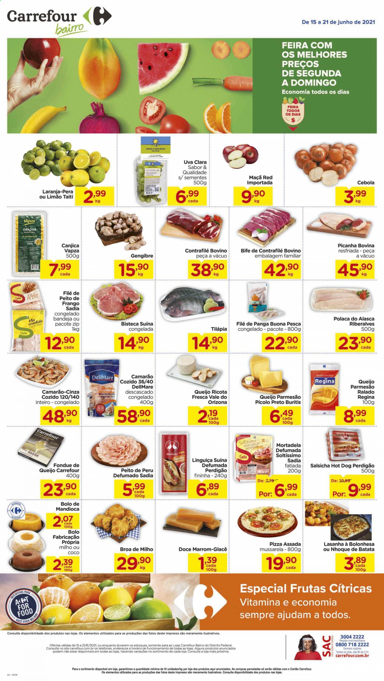 Folheto Carrefour Bairro - 15/06/2021 - 21/06/2021. Página 1
