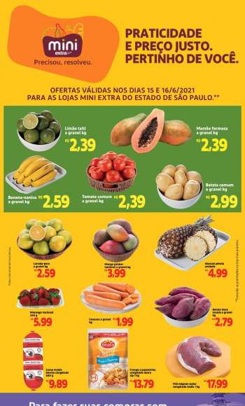 Folheto Mini Extra - 15.06.2021 - 16.06.2021.
