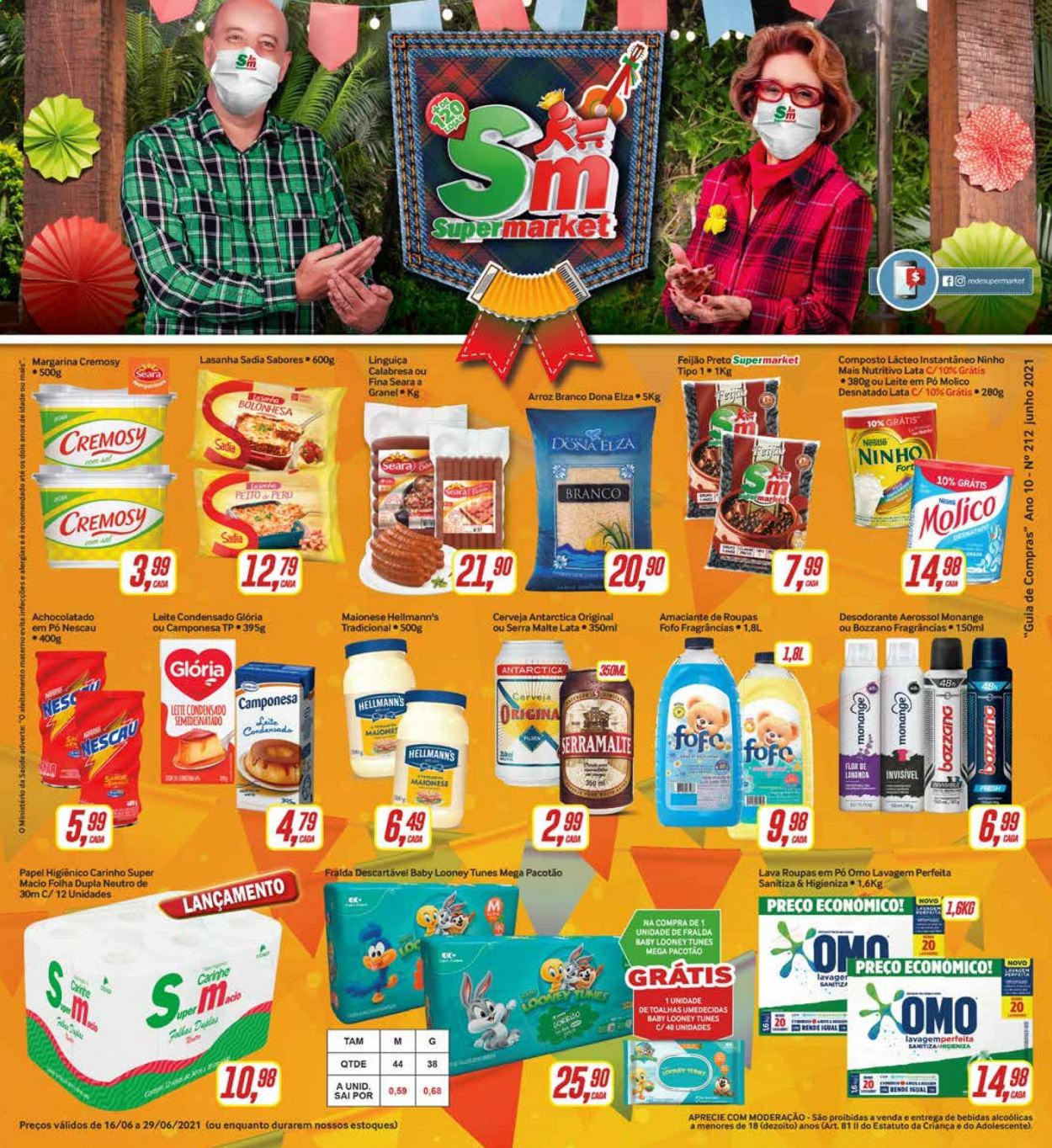 Folheto Rede Supermarket - 16/06/2021 - 29/06/2021. Página 1