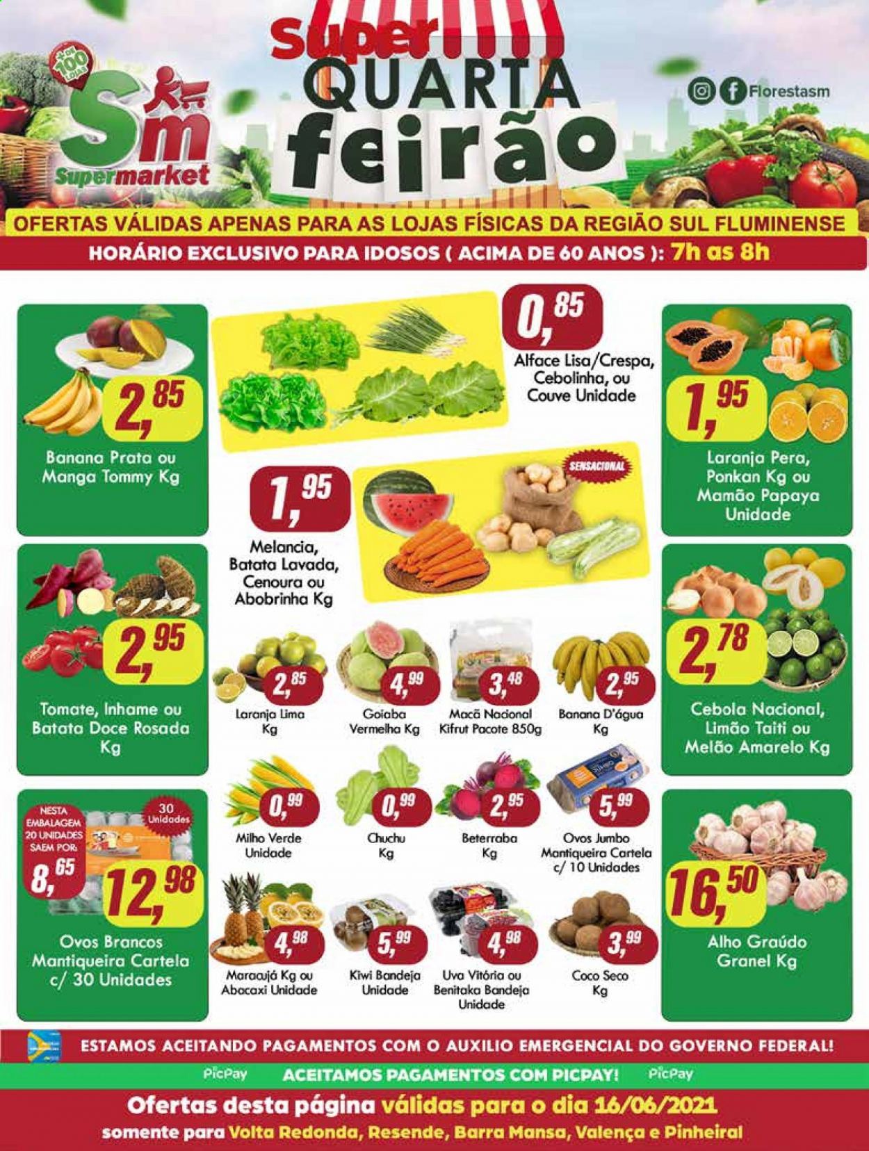 Folheto Rede Supermarket - 16/06/2021 - 16/06/2021. Página 1
