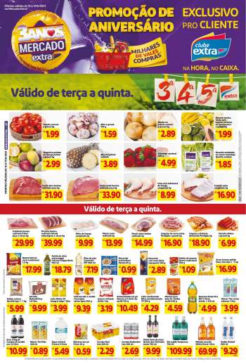 Folheto Mercado Extra - 15.06.2021 - 17.06.2021.
