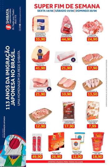 Folheto Shibata Supermercados - 18.06.2021 - 20.06.2021.