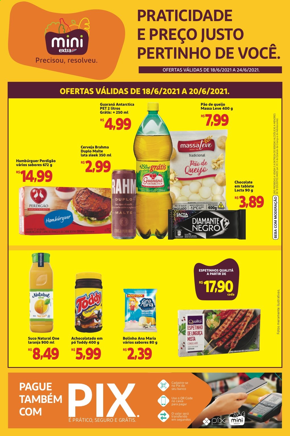 Folheto Mini Extra - 18/06/2021 - 24/06/2021. Página 1