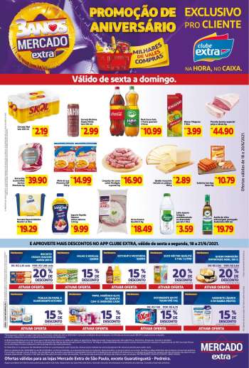 Folheto Mercado Extra - 18.06.2021 - 21.06.2021.
