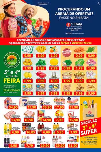 Folheto Shibata Supermercados - 22.06.2021 - 28.06.2021.