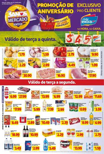 Folheto Mercado Extra - 22.06.2021 - 28.06.2021.