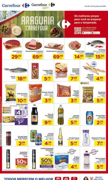 Folheto Carrefour - 24.06.2021 - 27.06.2021.