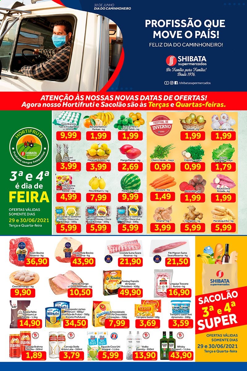 Folheto Shibata Supermercados - 29/06/2021 - 05/07/2021. Página 1