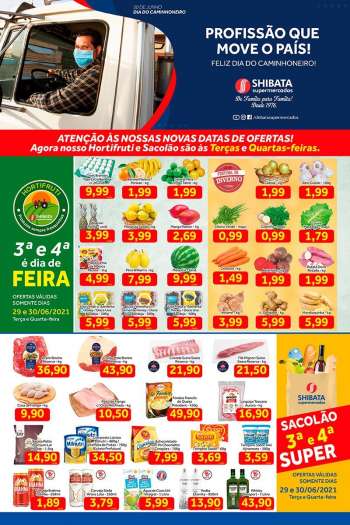 Folheto Shibata Supermercados - 29.06.2021 - 05.07.2021.