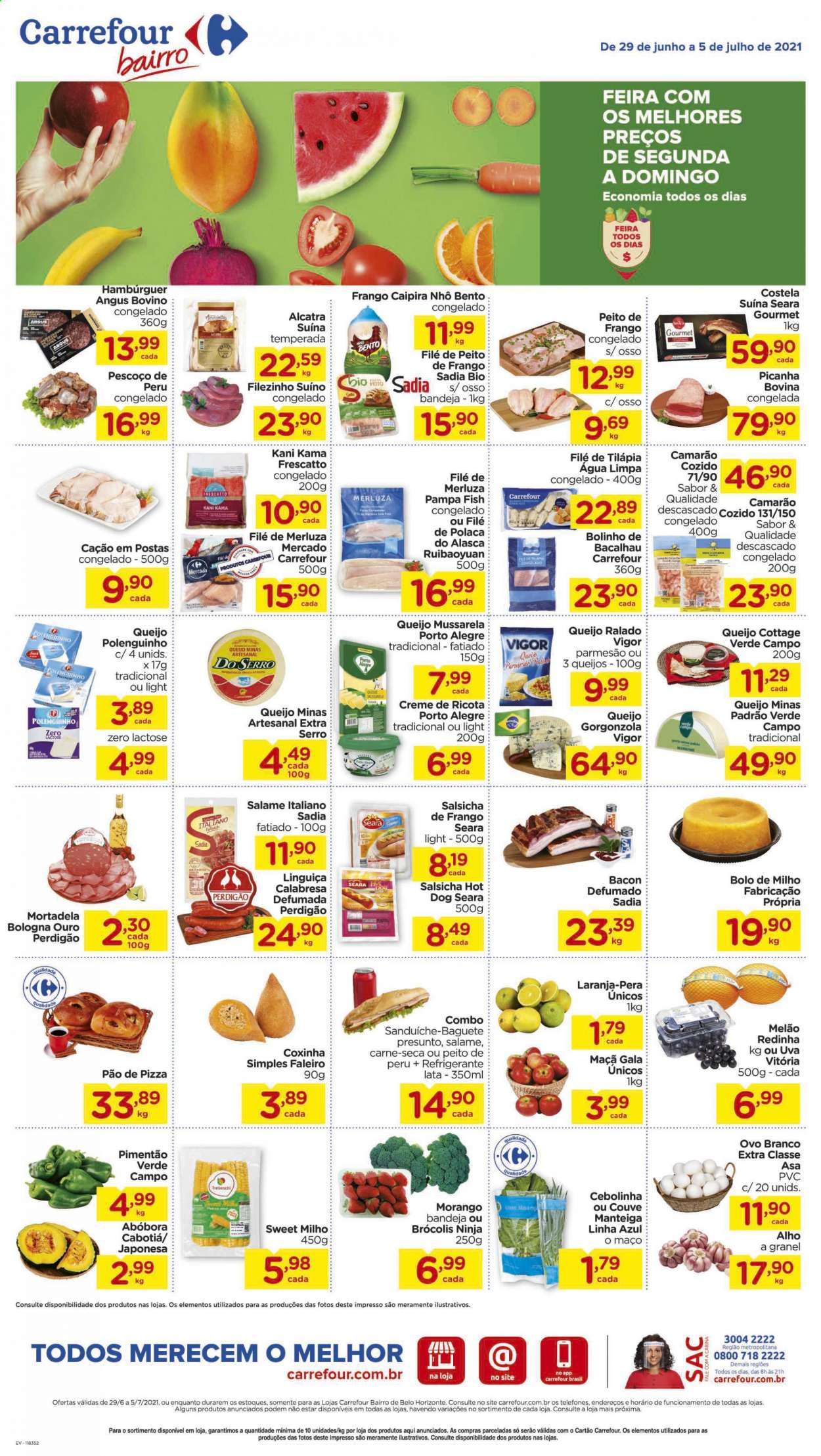 Folheto Carrefour Bairro - 29/06/2021 - 05/07/2021. Página 1