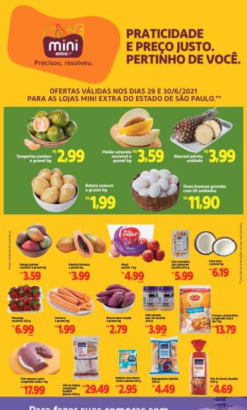 Folheto Mini Extra - 29.06.2021 - 30.06.2021.