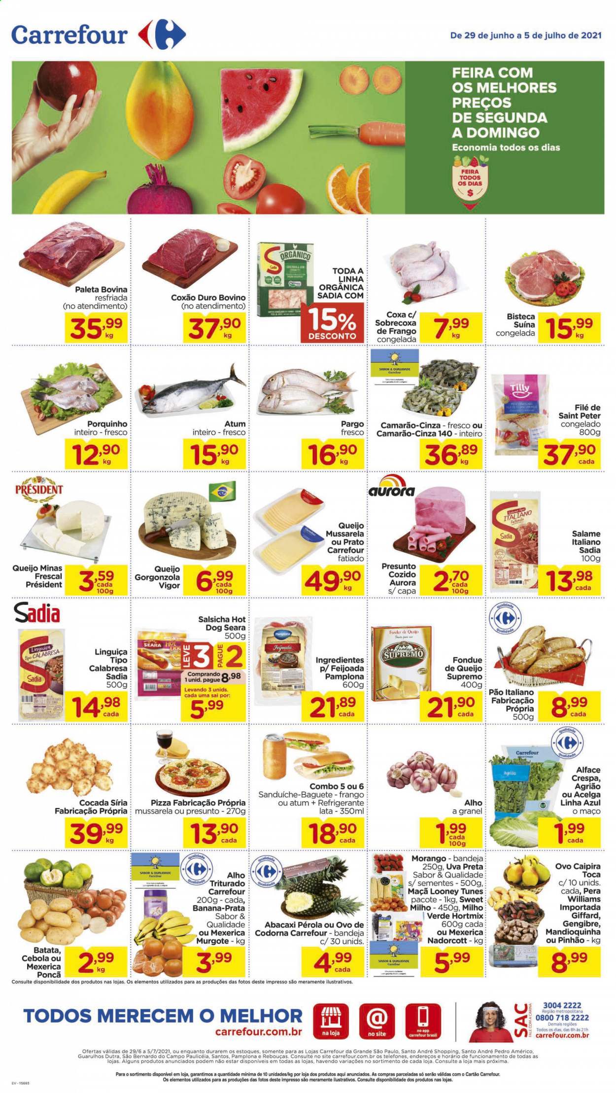 Folheto Carrefour Hiper - 29/06/2021 - 05/07/2021. Página 1