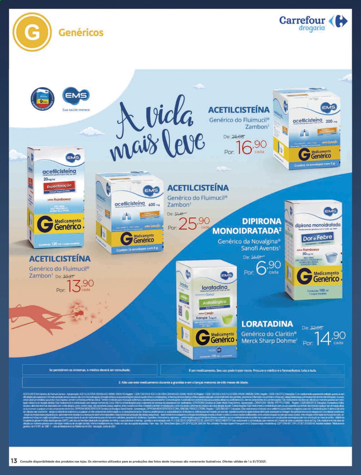 Folheto Carrefour Drogaria - 01/07/2021 - 31/07/2021. Página 13