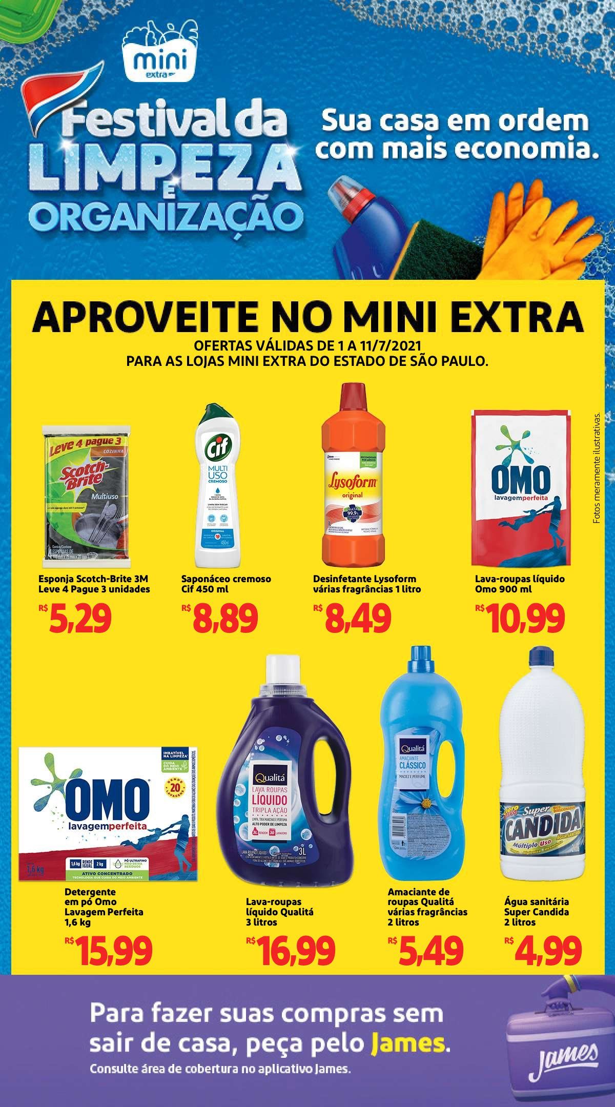 Folheto Mini Extra - 01/07/2021 - 11/07/2021. Página 1