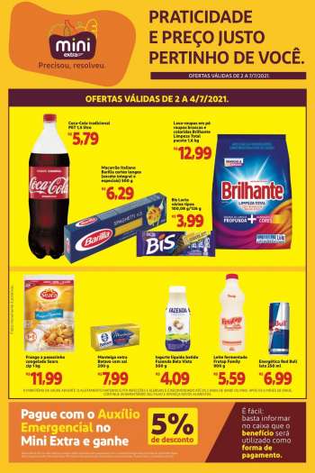 Folheto Mini Extra - 02.07.2021 - 07.07.2021.