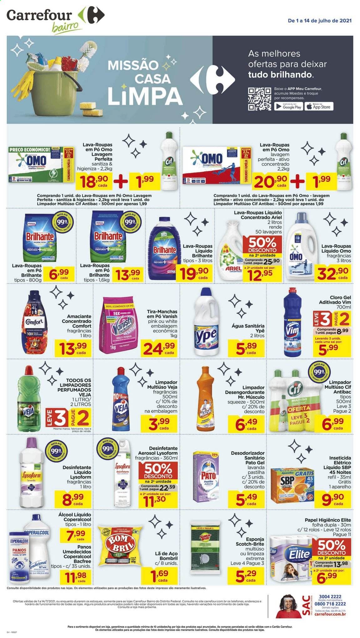 Folheto Carrefour Bairro - 01/07/2021 - 14/07/2021. Página 1