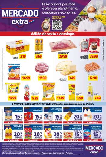 Folheto Mercado Extra - 02.07.2021 - 05.07.2021.