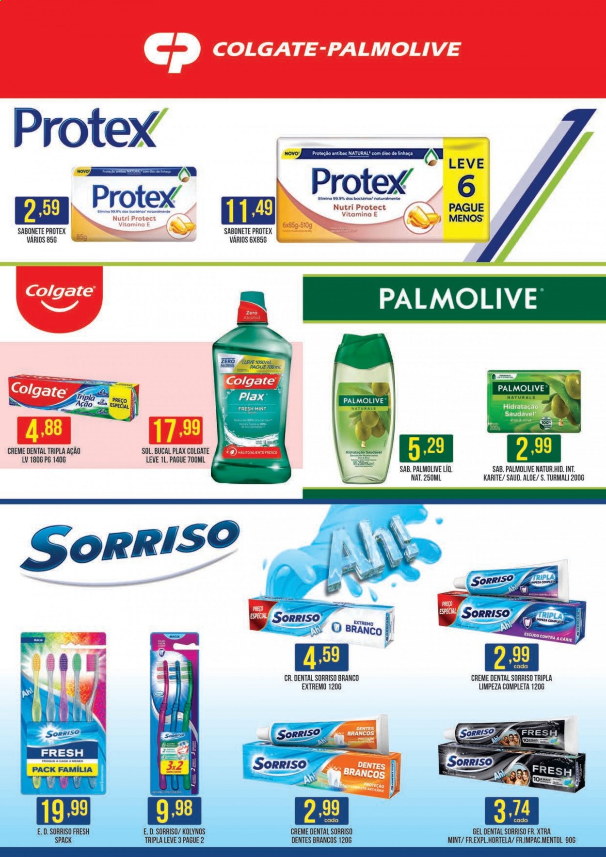 thumbnail - Folheto Casagrande Supermercados - 05/07/2021 - 25/07/2021 - Produtos em promoção - maçã, sabonete, Palmolive, Protex, Colgate, gel dental, crema dental. Página 3.