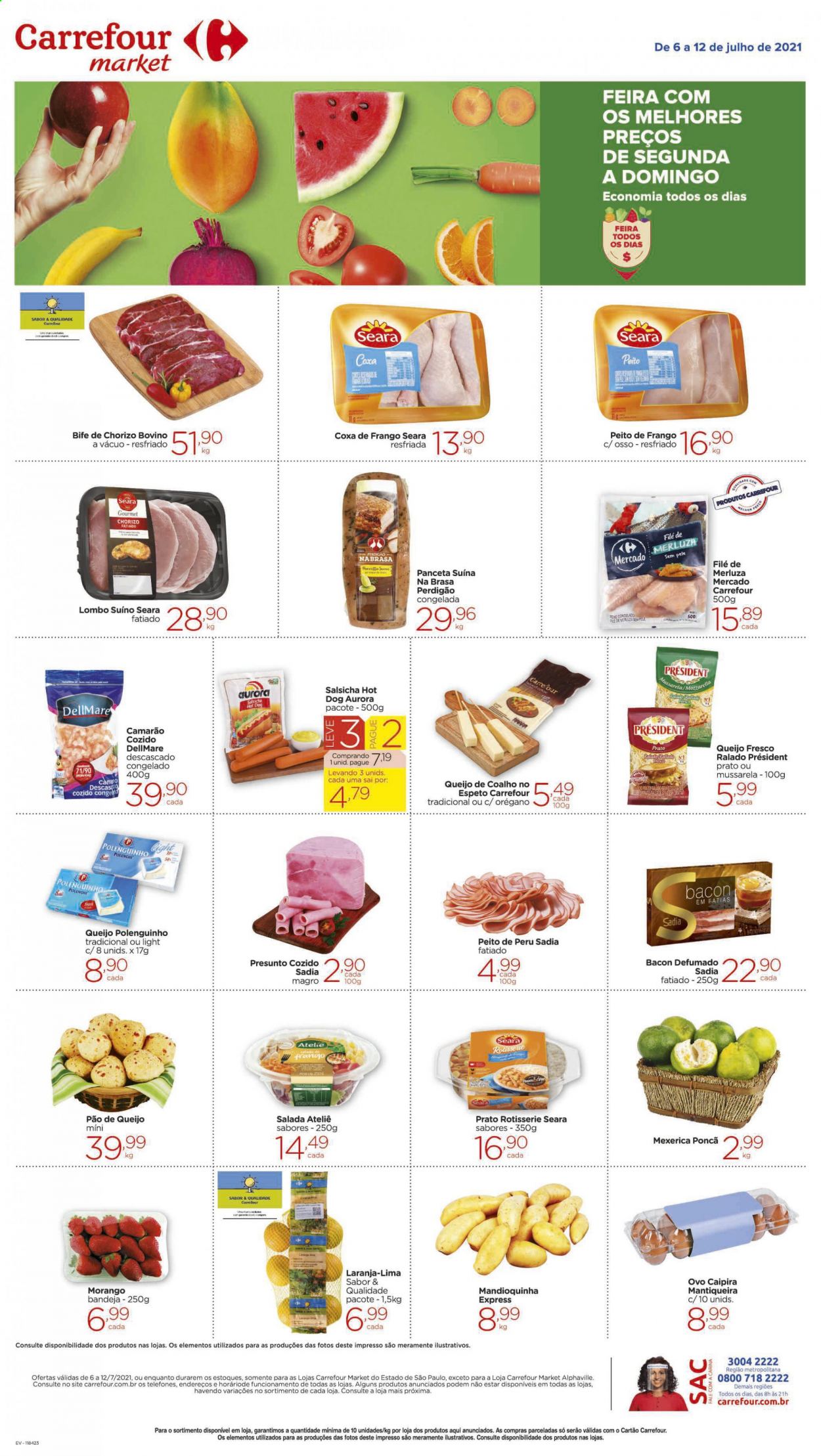 Folheto Carrefour Market - 06/07/2021 - 12/07/2021. Página 1