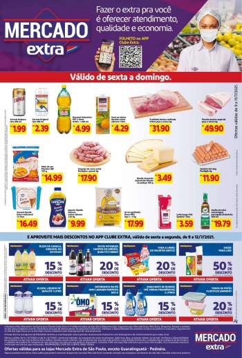 Folheto Mercado Extra - 09.07.2021 - 12.07.2021.