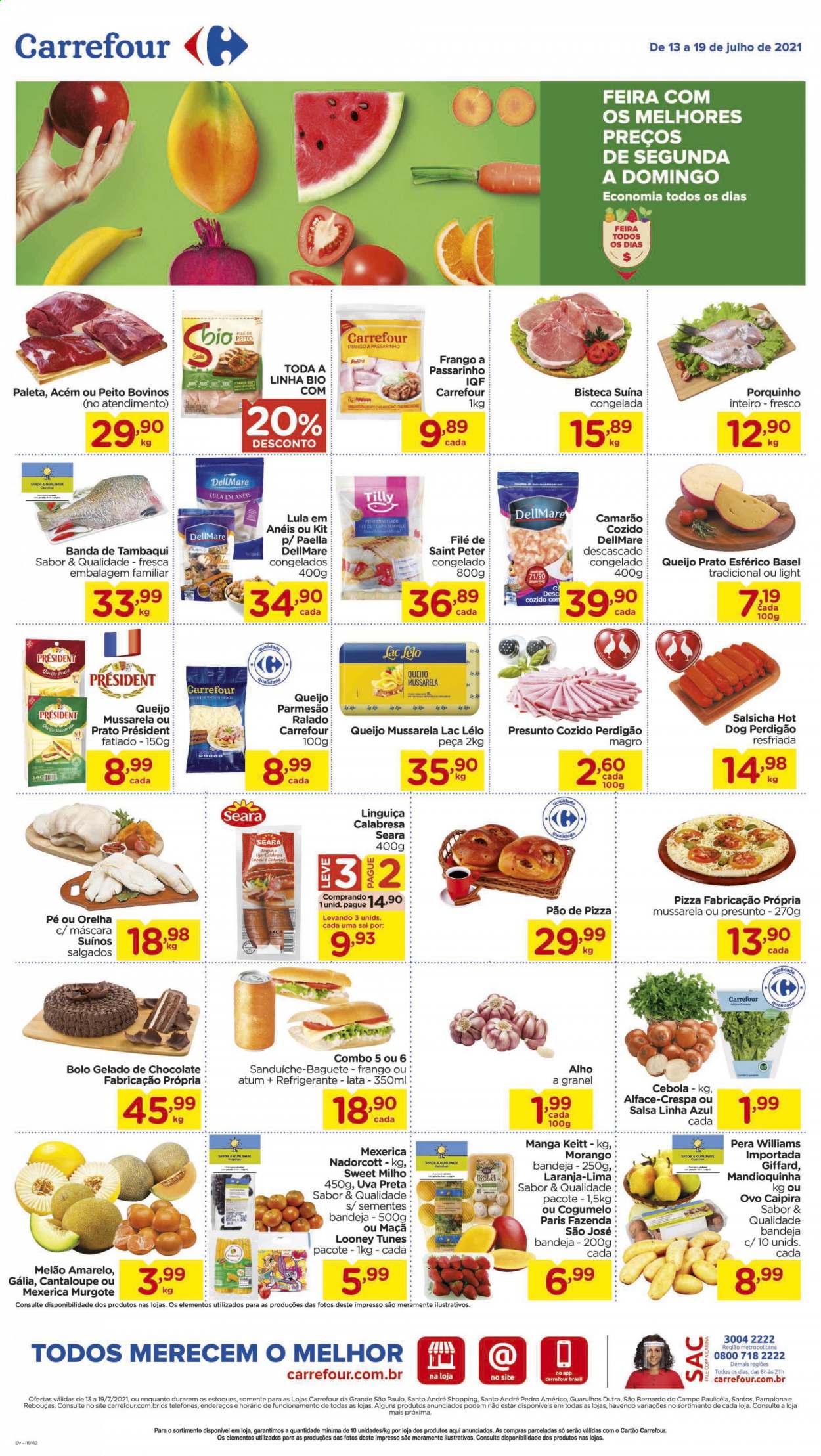 Folheto Carrefour Hiper - 13/07/2021 - 19/07/2021. Página 1